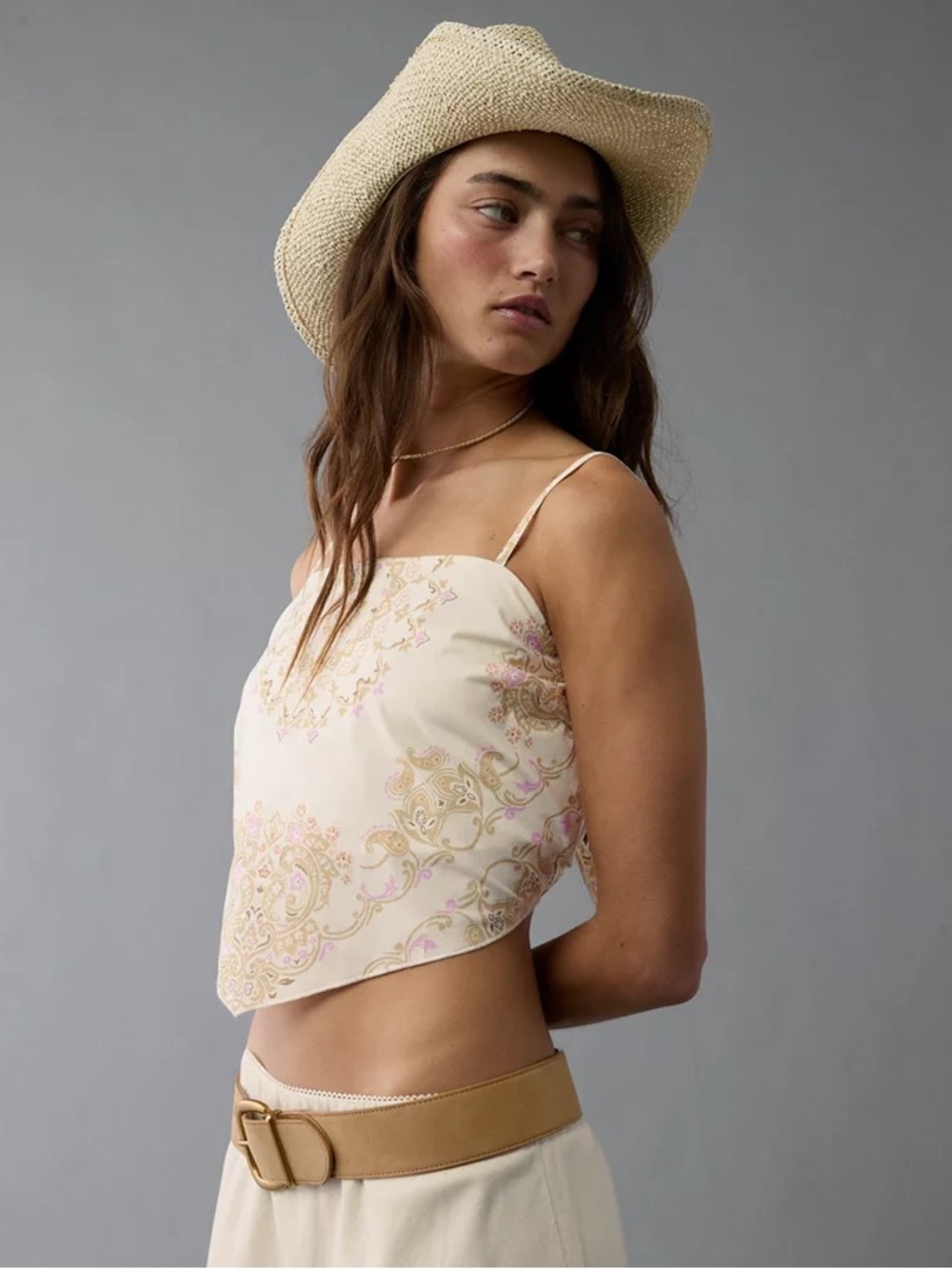 NEW American Eagle Outfitters Bandana Cami Size Medium 100 Cotton